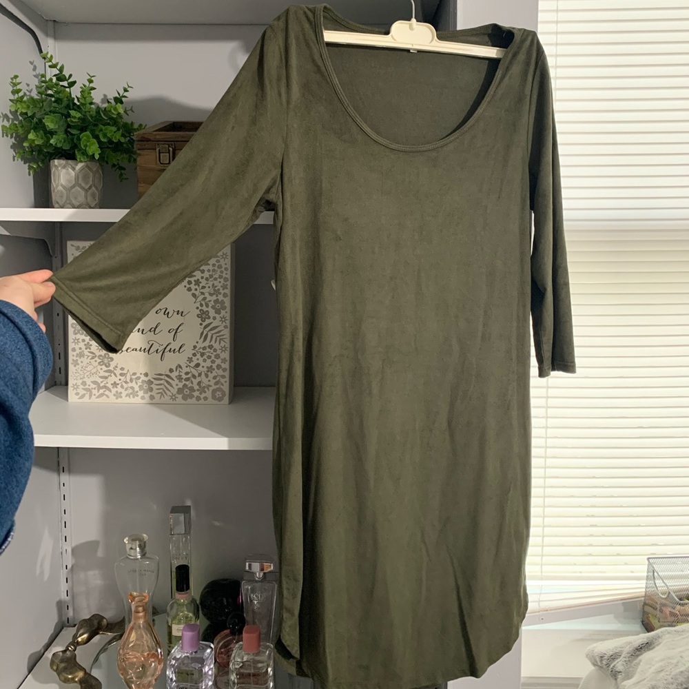 Suede dress